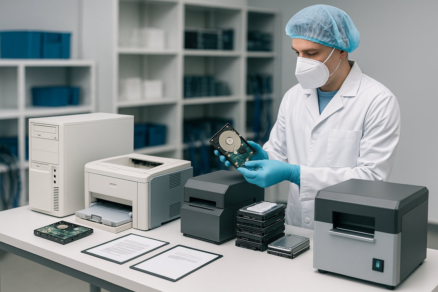 Утилизация оргтехники с сохранением конфиденциальных данных: сертификат уничтожения по ГОСТ Р 57580