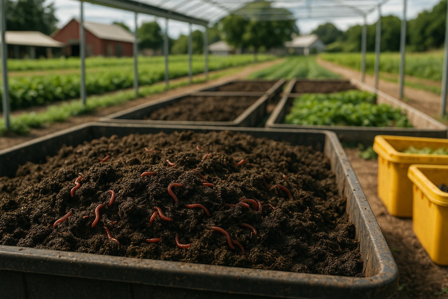 Биологическая утилизация органических отходов: вермикомпостирование для агробизнеса