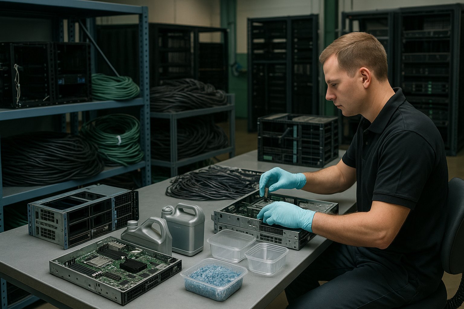 Утилизация отходов в IT-компаниях: фокус на серверах и кабелях