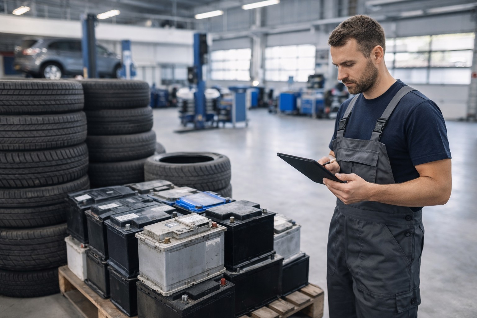 Утилизация шин и аккумуляторов для автосервисов: как оптимизировать расходы на 30–50%