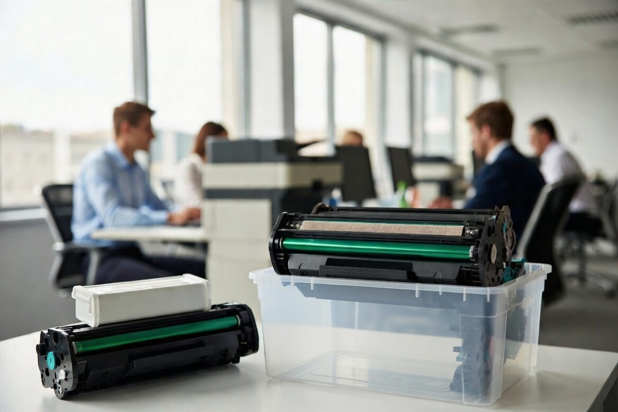 Утилизация картриджей: Почему их нельзя выбрасывать с ТКО и как организовать сбор тонерных контейнеров в офисе