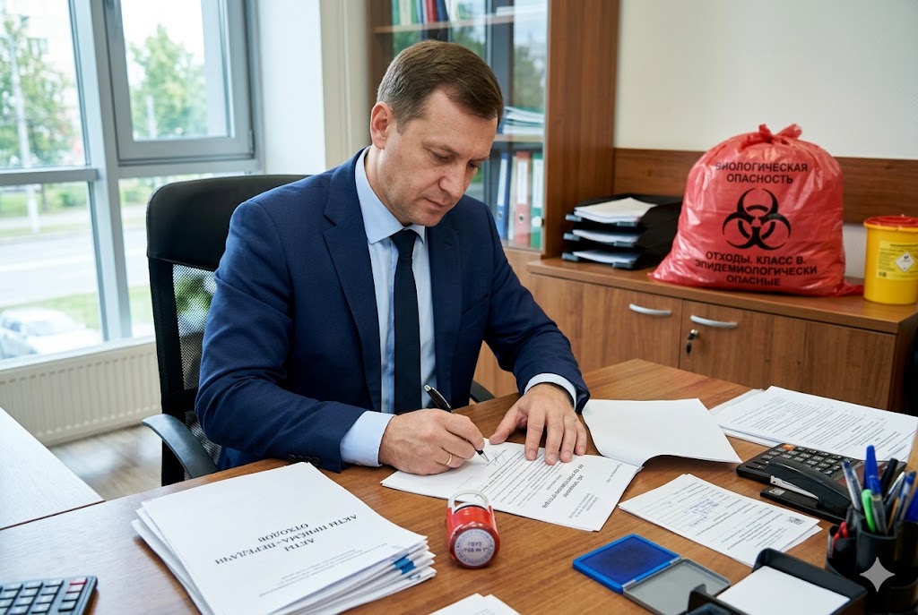 Документооборот при утилизации медицинских и фармацевтических отходов